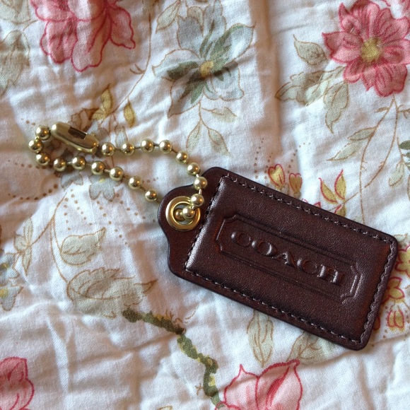Coach Accessories - Coach Shimmery Brown Bag Tag